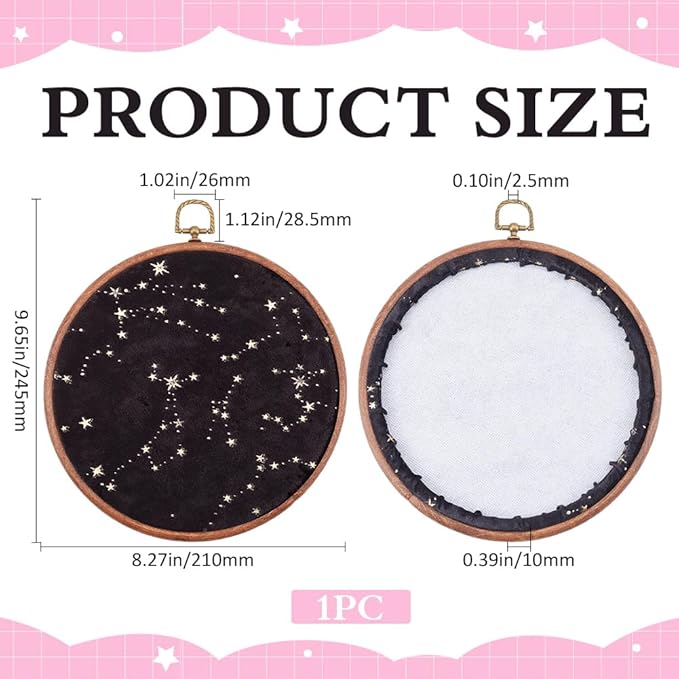 GORGECRAFT Badge Brooch Pennant Display Board Wall Hanging Vintage Round Velvet Organizer Storage Case Earrings Necklace Enamel Pin Holder Collection Display Stand for Jewelry Hair Accessory Black