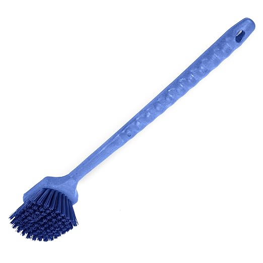 SPARTA 40501EC14 Plastic Large Scrub Brush, Kitchen Brush, Utility Brush With Long Handle For Cleaning, 20 Inches, Blue