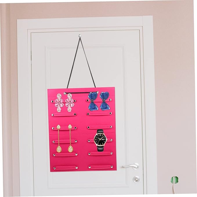 Alipis Bow Holder Hairband Hanging Organizer with Premium Felt Material for Wall Display Hair Bow and Headband Storage Pouch Decorative Hanging Hair Accessories Organizer for Bedroom and Closet