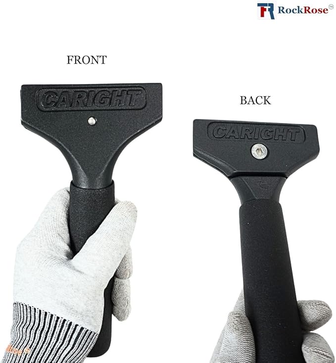 RockRose Elite 8" Cast Aluminum Squeegee – Sturdy, Long-Handle, Anti-Slip Grip, Precision Blade Change with Allen Wrench, Professional Window Tint Application Tool
