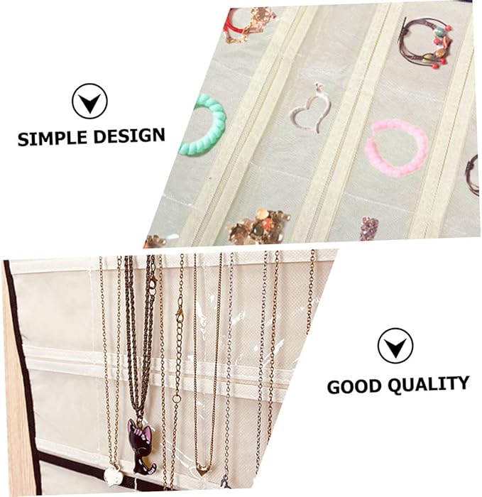 Jewelry Hanging Bag for Home Jewelry Storage Pouch for Necklaces Bracelets and Earrings Versatile Display Organizer for Accessories for Friends
