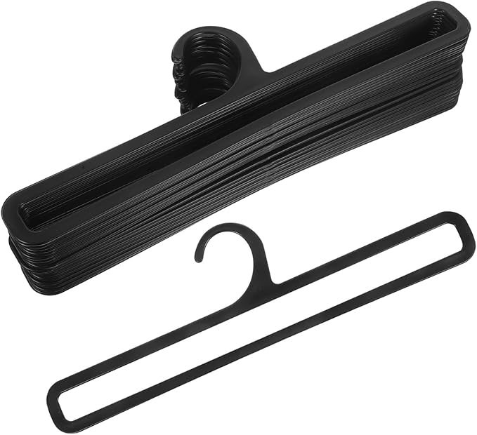 Healifty Multifunctional Clothes Rack Plastic Hanger for Closet Storage Tie Belt Scarf Organizer Lightweight Compact 11.02X3.14X0.19In