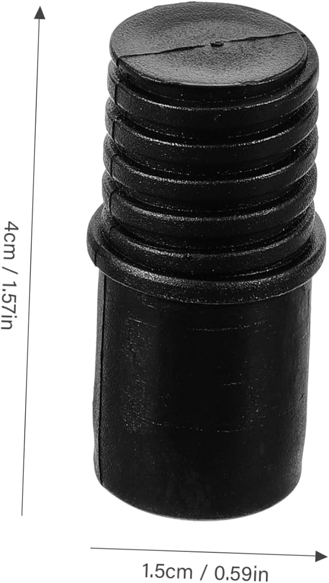 Threaded Handle Adapter Tips for Broom and Mop Extension Poles Replacement Compatible with Telescoping Cleaning Tools 1.81X0.78 Inch Durable Connector