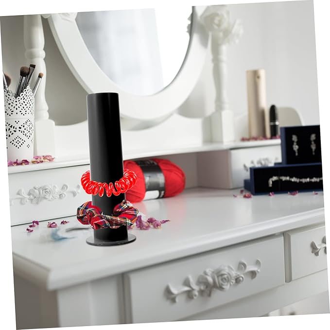 Hair Tie Display Stand Acrylic Jewelry Rack Scrunchie Holder Women's Hair Accessories Organizer