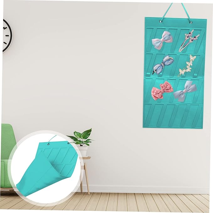 Hemoton Jewelry Tree Stand Organizer Wall Hanging Bag for Hair Bow Clips Headband Necklace Holder Accessories Organizer Space-saving Easy Access