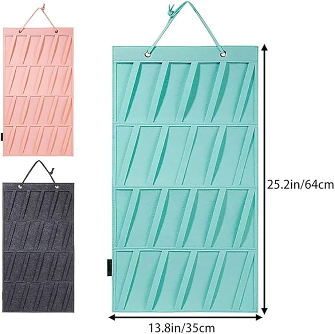 Hair Claw Clip Organizer Holder, Hanging Hair Clips Holder, Hanging Claw Clips Storage for Women Girls, Hair Clip Stand Holder for Wall, Door, Closet, Hair Clips Display for Teen Girls