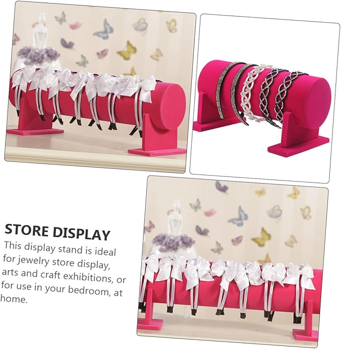 Beaupretty 1Pc Lint Cloth Hair Tie Display Rack Scrunchie Holder Stand for Hair Accessories Organizer for Home and Shop Decor