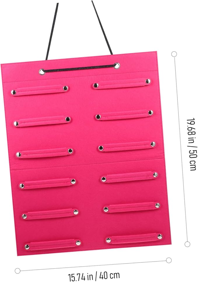 Alipis Bow Holder Hairband Hanging Organizer with Premium Felt Material for Wall Display Hair Bow and Headband Storage Pouch Decorative Hanging Hair Accessories Organizer for Bedroom and Closet