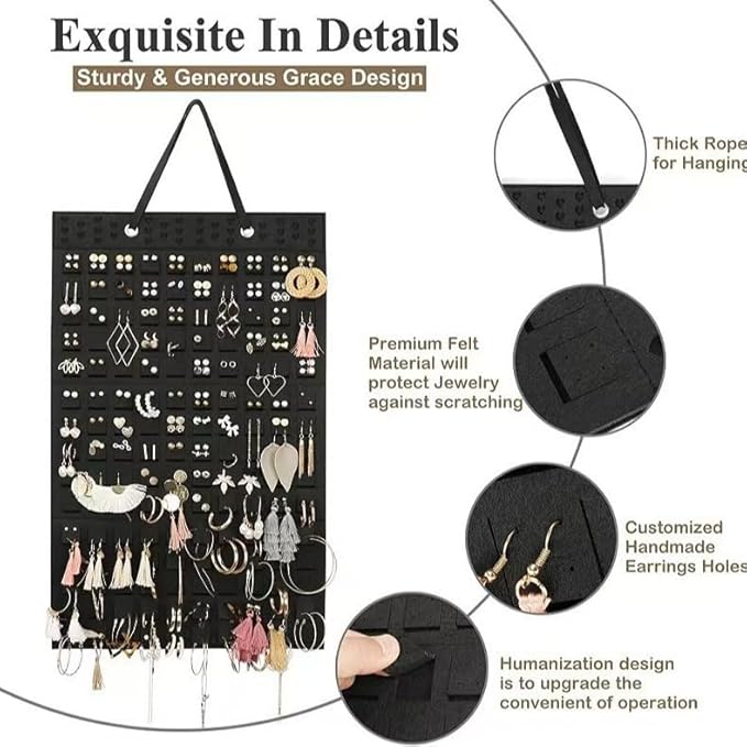 Hanging Enamel Pin Panels Display Pages, Hanging Brooch Pin Organizer, Removable Badge Collection Display Holder (Pins Not Included, Short)