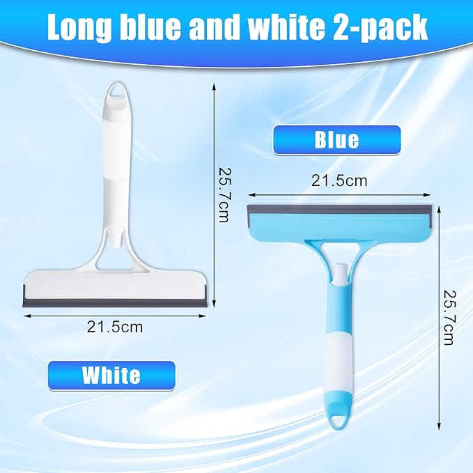 3 in 1 Spray Squeegee, 3 in 1 WindowSqueegee Cleaner, Spray WindowSqueegee Cleaner Tool with SprayBottle, for Car, Window (White)