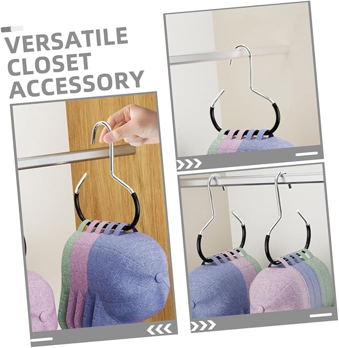 Mobestech 10pcs Non- Tie and Scarf Hanger Multi-Function Closet Organizer for Neckties Shawls and Scarves Design for Effortless Access and Marks