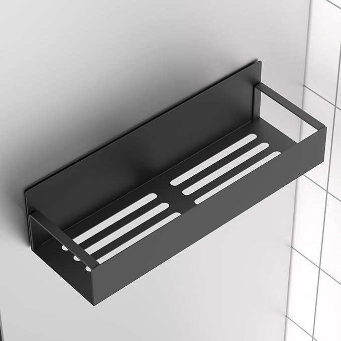 6 Pack Magnetic Spice Storage Rack Organizer for Refrigerator and Oven, Black Fridge Organizers and Storage