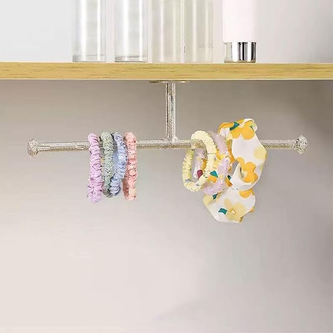 CHGCRAFT 2 Set Wall Jewelry Organizer Self Adhesive Necklace Holder Plastic Headband Organizer Jewelry Storage Rack for Earrings Bracelet Display