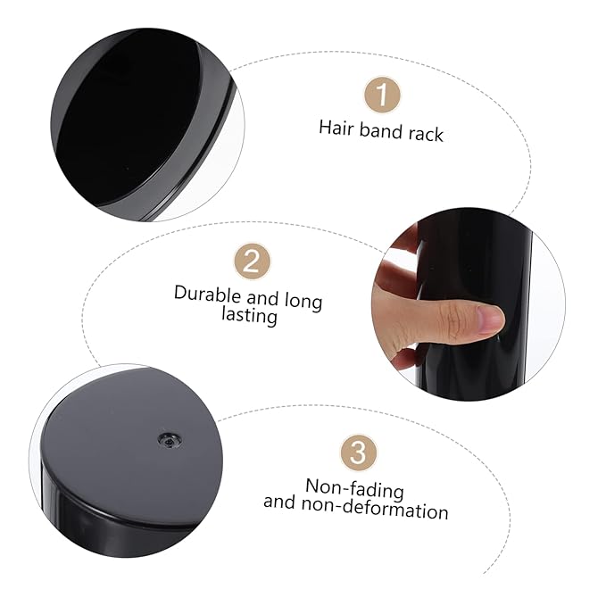 Hair Tie Display Stand Acrylic Jewelry Rack Scrunchie Holder Women's Hair Accessories Organizer