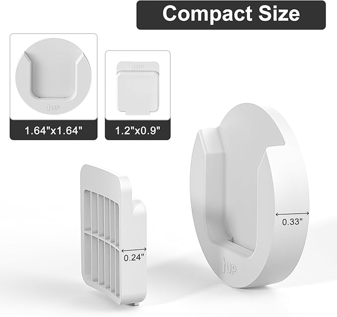 Magnetic Remote Control Holder Wall Mount, Upgrade Remote Control Organizers Storage Self-Adhesive TV Remote Control Caddy for Back of TV (White 6)