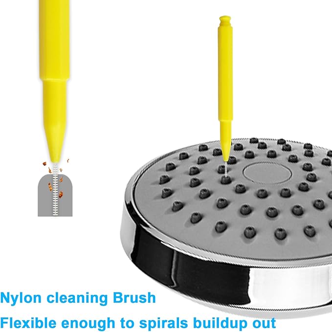 Multiplesize Showerhead Cleaner Tools, Shower Head Cleaning Brushes Small Hole, Handheld Showerhead Cleaner Anti-Clogging Cleaning Brush for Bathroom Small Hole Gap Nozzle Window Slot