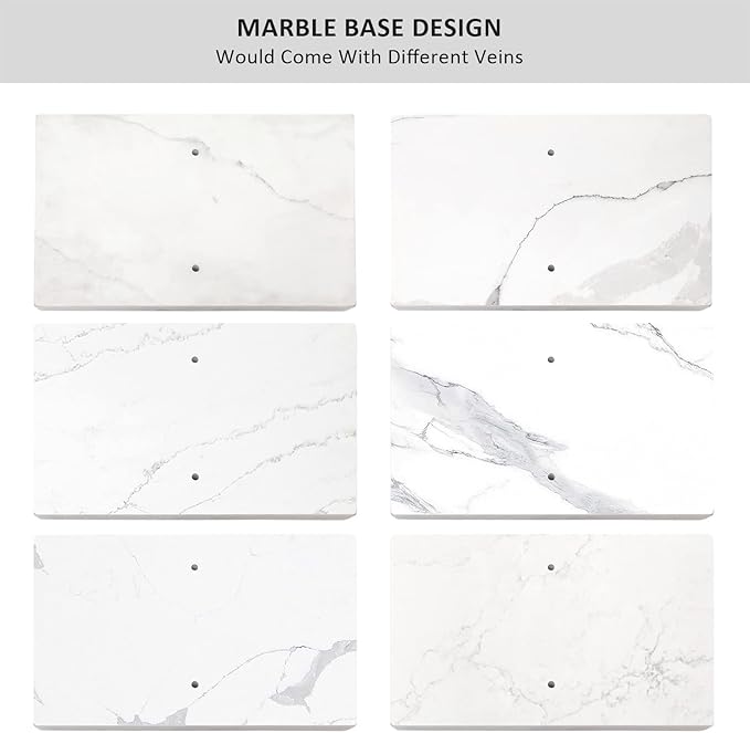 40 Inch Standing Towel Rack Double-T Shape Tall Bath Towel Sheet Holder with Marble Design Base for Bathroom Floor Next to Tub or Shower 2 Tier Towel Holder Stand Stainless Steel Brushed Nickel