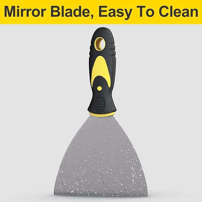 5Pcs Putty Knife, Set, 1" 2" 3" 4" 5" Scraper, Spackle Knife, Paint Scraper, Scraper Tool, No Rusting, Perfect For Repairing Drywall, Removing Wallpaper, Mud, Plaster Scraping