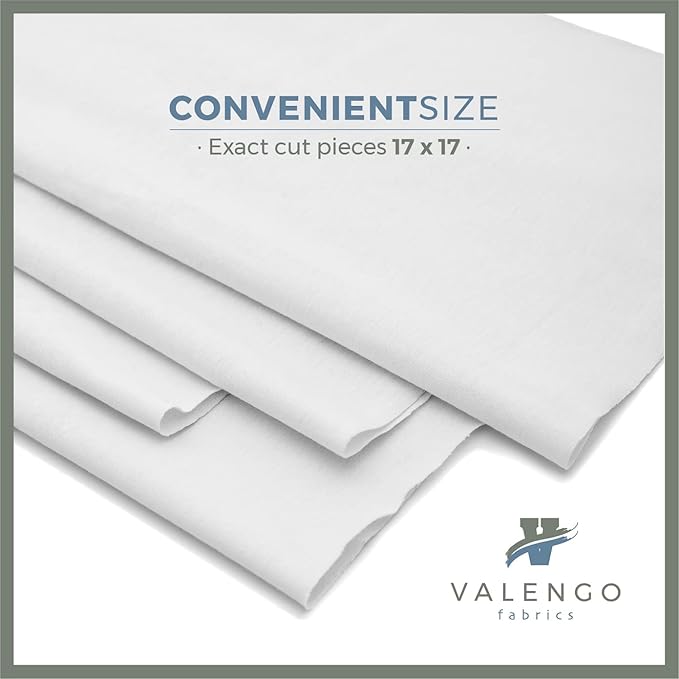 VALENGO New Lint Free Rags – 100% Cotton Cloth, Soft T-Shirt Rags, Lint Free Cloth for Staining Wood, Cast Iron, Dusting, Polishing, Painting and Cleaning – Reusable & Absorbent – 17”x17” (Pack of 28)
