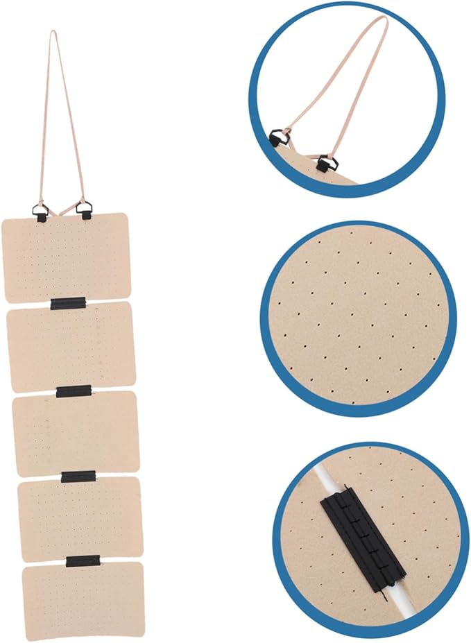 ARTIBETTER Hanging Jewelry Organizer Earring Hangers Felt Storage Bag Pin Display Case Boys and Girls Room Accessory Organizer