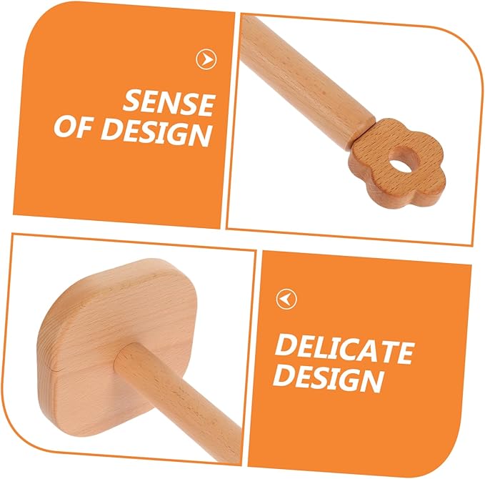 Happyyami Hair Accessories Organizer Wooden Hair Tie Holder Tie Organizer Jewelry Display Stand