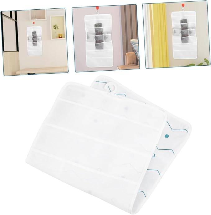 FRCOLOR 3pcs Hanging Hair Accessories Organizer for Boys and Girls Storage Pouch for Hair Bows Clips and