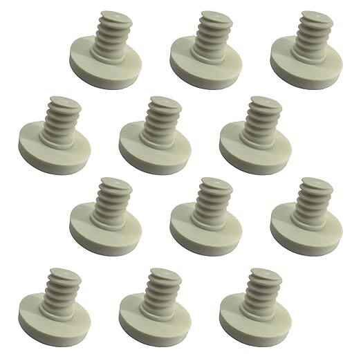 12 PCS Replacement Bolts Compatible with Suncast Storage Sheds for Suncast/Craftsman Resin Storage Sheds, Replacement Screws Compatible with Suncast Storage Sheds Shed Accessories (12, White, 3/8)