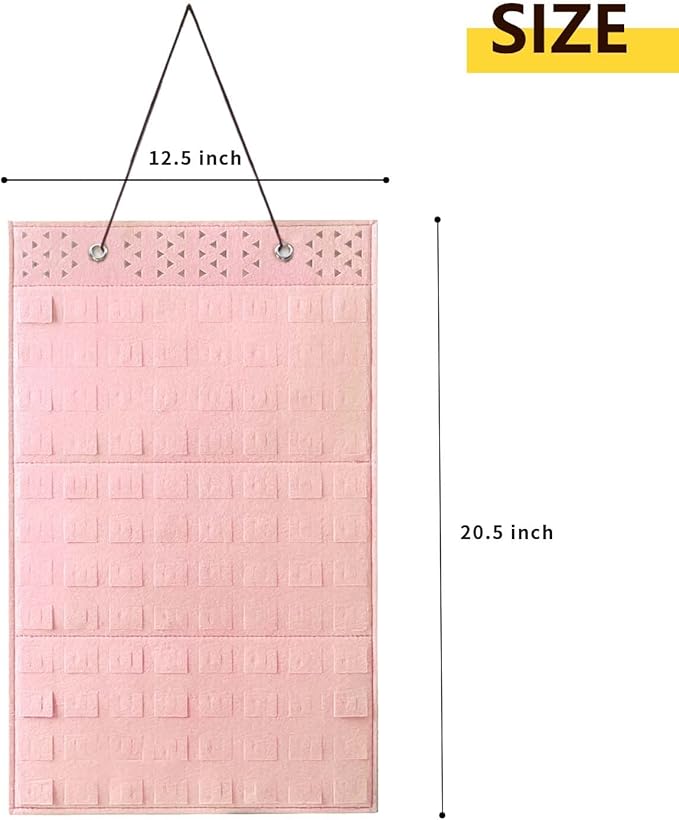 Pin Collection Display Case - Wall Hanging Brooch Organizer for Enamel Pin Collections, Storage Holder