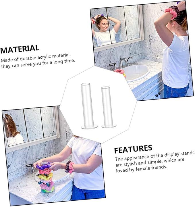 BESPORTBLE 2pcs Hair Accessories Organizer for Girls Hairband Display Rack Hair Rope Storage Stand
