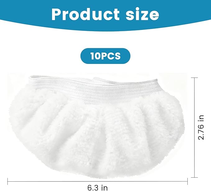 Universal Microfiber Cloths for Handheld Steam Cleaner Attachments,Steamer Accessories Washable Rags,10 Pack