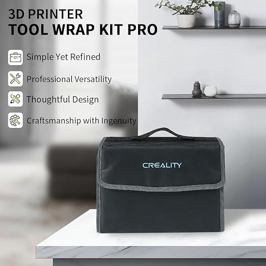 Creality 3D Printer Tool Kit, 74 Pcs in 1 3D Printing Tool Kit Includes Deburring Tool, Nozzle Cleaning Kit, Screwdriver Kit, Removal/Assembly Tools, 3D Printer Tool Wrap Kit Pro for All Printers