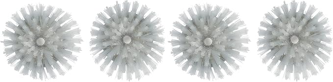 OXO 2 Pack Kitchen Soap Dispensing Brush Refills, Nylon Bristles, White, 3x3x1.5 Inches (Pack of 4)