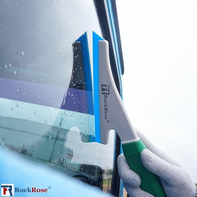 Doctor Stroke Squeegee: Auto Car Building Flat Glass Window Cleaning Wiper - Flat Glass Tint Vinyl Car Wrapping Scraper Windshield Wash Tool (Pack of 2)