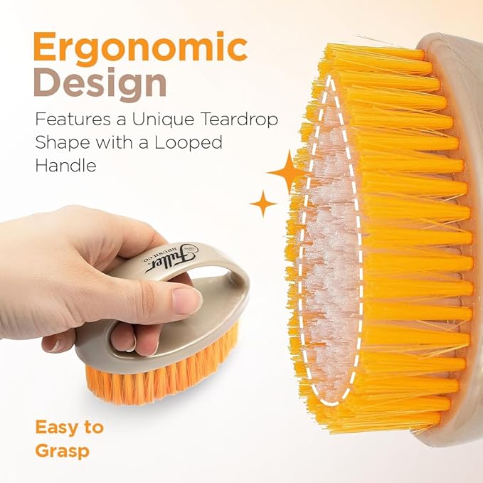 Fuller Brush Easy Hold Scrubby Brush – Ergonomic Non-Slip Grip Handle – Durable Stiff Bristles for Kitchen, Sink, Pots and Pans, Handheld Cleaning Brush (Pack of 1)