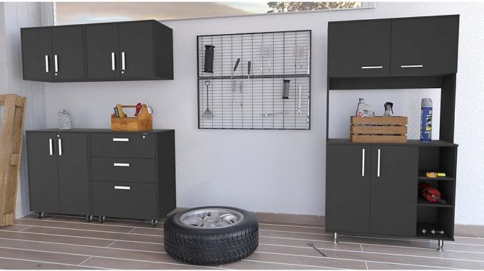 Sierra Black 5-Piece Garage Organization Set