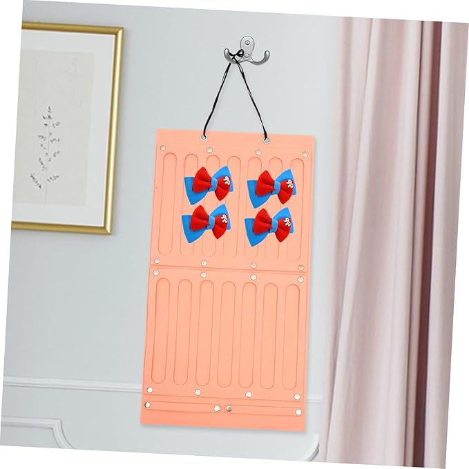 PRETYZOOM Bow Hair Clip Holder Hair Accessories Organizer Boys and Girls' Hair Band Storage -hanging Headband Holder Room Decorative Storage