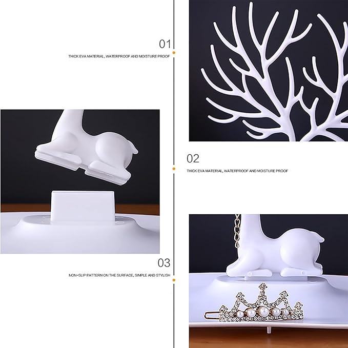Jewelry Organizer - Hanging Tree Rack for Necklace, Earrings, Bracelet, Ring, Jewelry Tree Stand Rack Hanging Organizer, Jewelries Display Stand Organizer