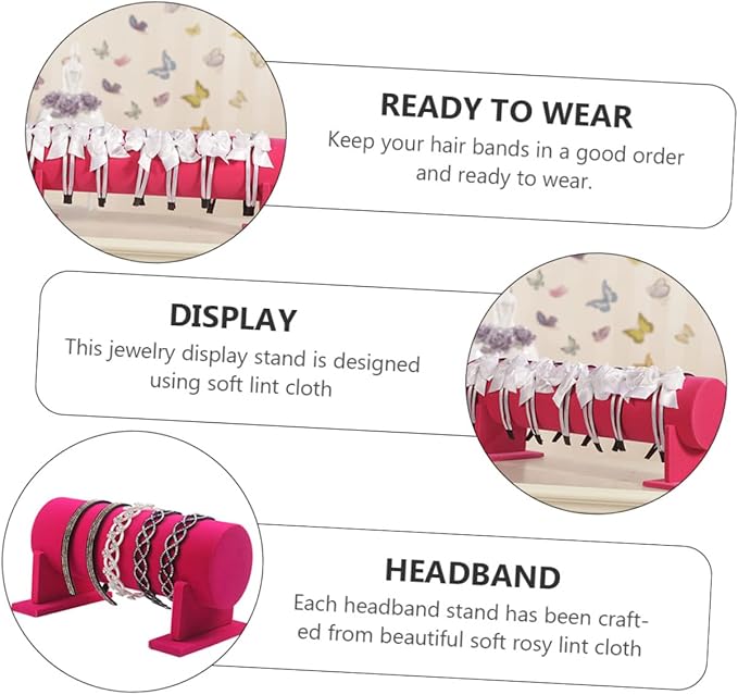 Beaupretty 1Pc Lint Cloth Hair Tie Display Rack Scrunchie Holder Stand for Hair Accessories Organizer for Home and Shop Decor