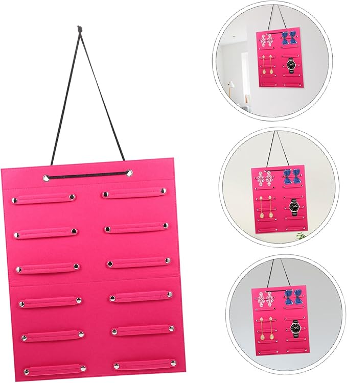 Alipis Bow Holder Hairband Hanging Organizer with Premium Felt Material for Wall Display Hair Bow and Headband Storage Pouch Decorative Hanging Hair Accessories Organizer for Bedroom and Closet