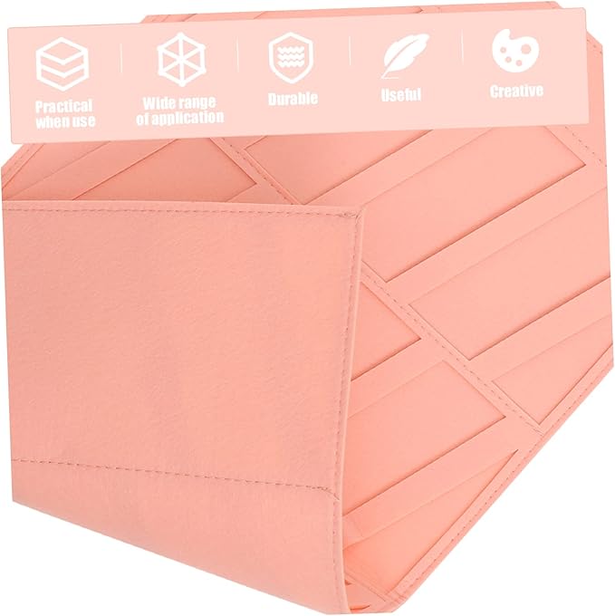 Hanging Jewelry Organizer for Accessories Portable Wall Storage Pouch for Necklaces Headbands and Hair Clips and Stylish Felt Design for and Organizing