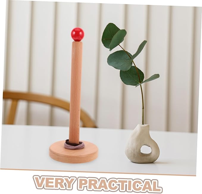 Solid Wood Jewelry Storage Rack Hair Accessories Organizer Hair Tie Holder Stand