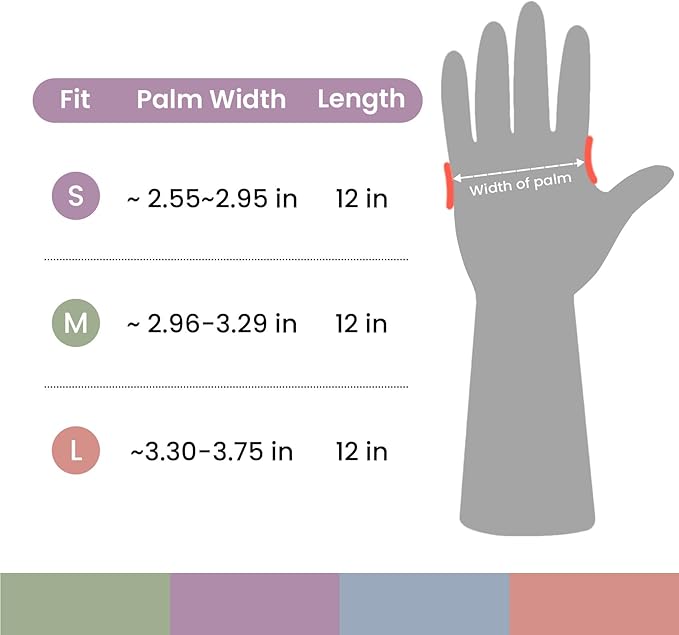 Rubber Cleaning Gloves for Dishwashing, 4 Pairs Reusable Kitchen Gloves for Washing Dishes and Household Cleaning, Purple Dish Gloves with Flocked Lining and Non-Slip Grip, Pefect for Woman Men - M