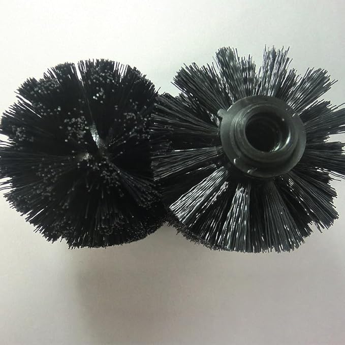 4PCS Toilet Brush Replacement Head Cleaning Tool,Toilet Bowl Brush Head Replacement with Sturdy Stiff Bristles for Bathroom (Black)