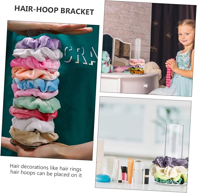 1pc Hair Accessories Organizer Hair Tie Display Bracket Stylish Acrylic Rack