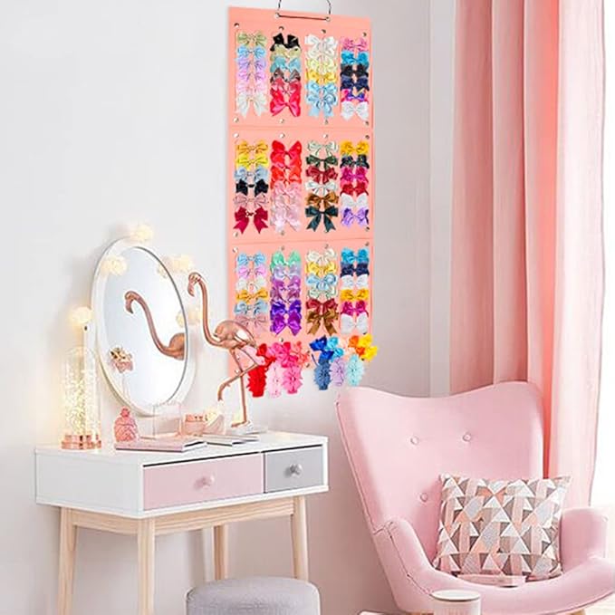 Aosome Hair Bows Holder Organizer Extra Large Capacity Headband Holder Organizer Hair Clips Holder