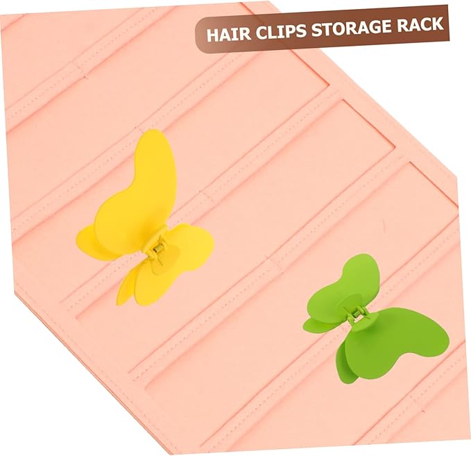 Alipis Wall Hanging Hair Accessories Organizer Claw Clip Storage and Hair Bow Holder for Beautiful Felt Display Rack for Hairpins Glasses and Necklaces for Mother