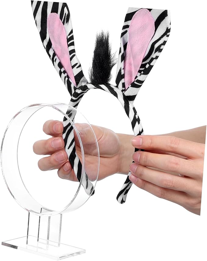 Acrylic Headband Display Stand 2pcs Hair Hoop Holder Hair Accessory Organizer for Women
