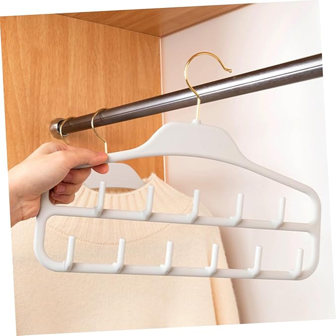 2pcs Organizer Rack Belt Hangers for Women Men Scarf Hangers Tie Closet Accessory Organizers