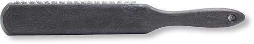 SPARTA Handheld Soft Counter Brush 8 Inch Bristle Span, Multi-Use Dust Brush with 5 Inch Handle for Tables, Countertops, and Delicate Surfaces, Polyester, Black