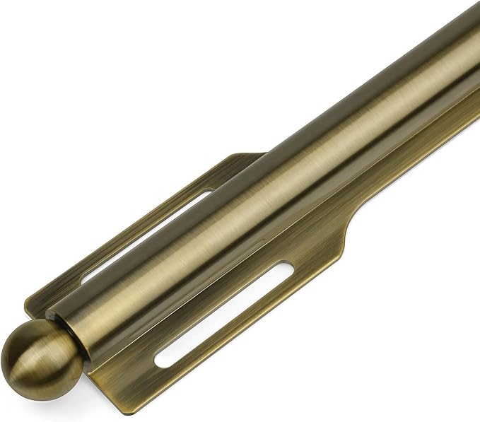 FIRJOY 12" Valet Rod for Closet Pull Out (1 Pack, Antique Brass)